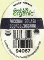 Good Life Organic mexico mexique zucchini squash courge zucchini 94067