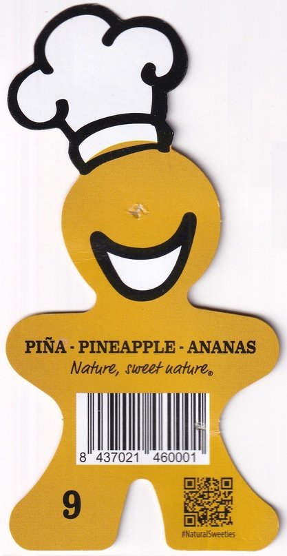 Pina pineapple ananas nature, sweet nature 8437021460001 9 natural sweeties