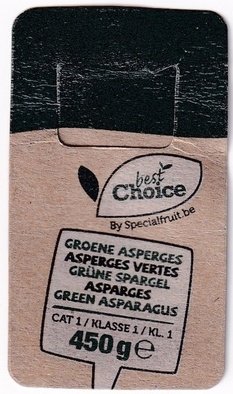 Best choice by specialfruit.be groene asperges asperges vertes green asparagus origin peru/perou 5400279000407