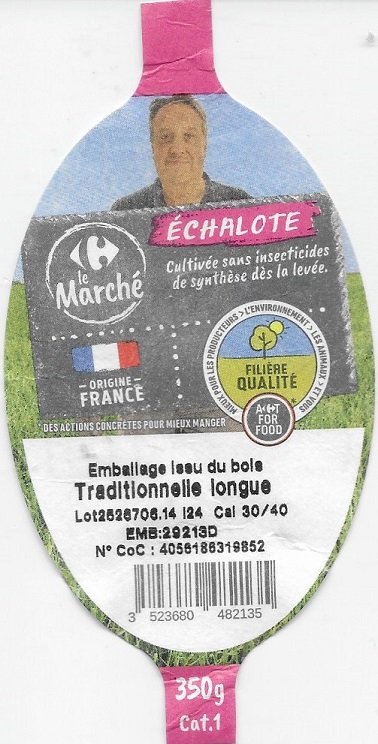 Carrefour le marche filiere qualite echalote origine france traditionnelle longue 3523680482135 350g