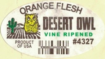Desert Owl orange flesh vine ripened product of usa #4327