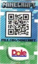 Dole minecraft dole.com/minecraft tm & mojang ab