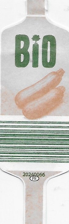 Bio 20240066 fr courgette bio origine espagne 500g