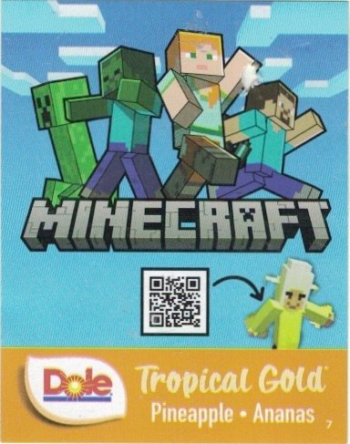 Dole minecraft tropical gold pineapple ananas c 7 4014071051140