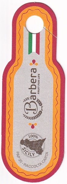 Barbera fruit for life 100% sicily pap20 raccolta carta