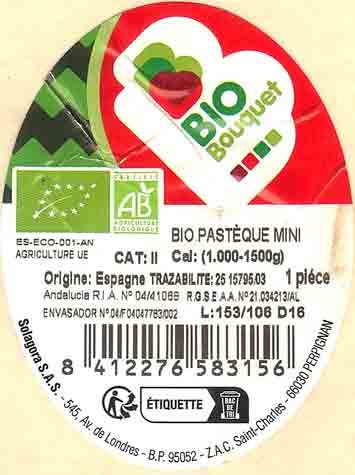 bio bouquet bio pasteque mini origine:espagne 8412276583156