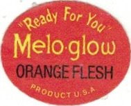 Melo Glow ready for you orange flesh product of u.s.a.
