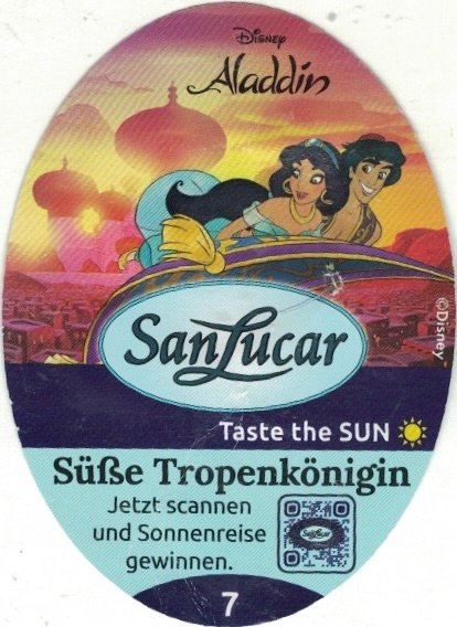 San Lucar disney aladdin 7 8430631198067