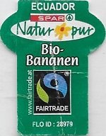 Spar natural pur bio- bananen ecuador www.fairtrade.at fairtrade flo id :28979