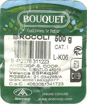 bouquet cultivons le futur brocoli 500g 8412276311223 anecoop origine espagne