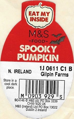 m&s food eat my inside spooky pumpkin m0903929s