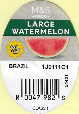 m&s food large watermelon eat well brazil m0047982s class 1