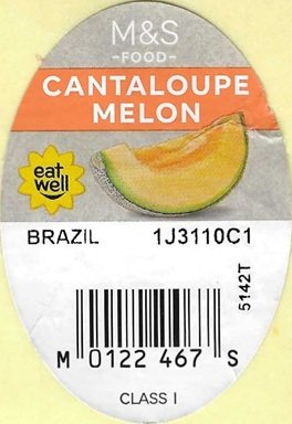 m&s food cantaloupe melon eat well  brazil m0122467s class 1