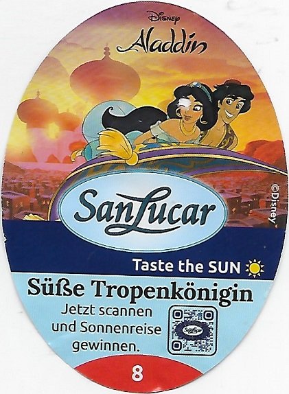 San Lucar disney aladdin 8 8430631286375