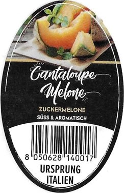 cantaloupe melone zuckermelone suss & aromatisch 8050628140017 ursprung italien