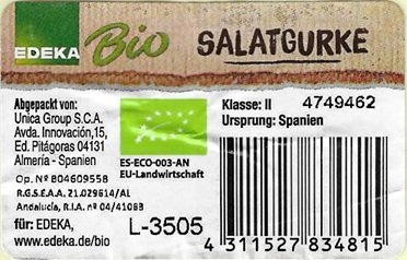 edeka bio salatgurke 4311527834815