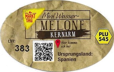 markt tag mini wasser melone kernarm hier kome ich her ursprungsland spanien plu 545