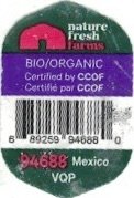 Nature Fresh Farms bio organic 68925994688 94688 mexico vqp