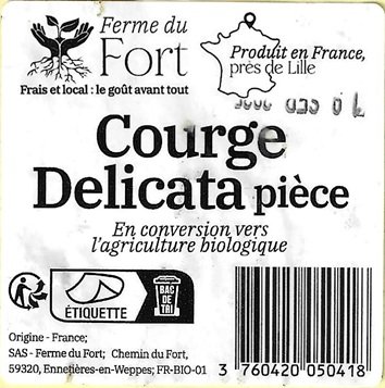 ferme du fort courge delicata piece 3760420050418