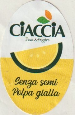 ciaccia fruit e veggies senza semi polpa gialla