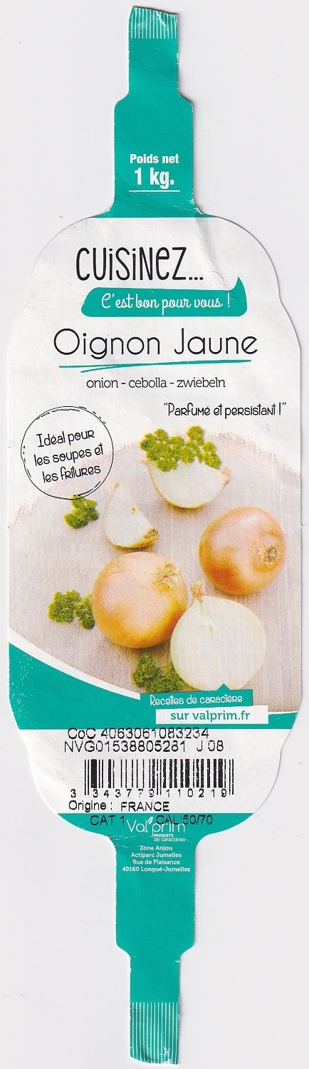 Cuisinez c est bon pour vous oignon jaune 3343779110219 origine france val prim
