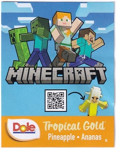 Dole minecraft tropical gold pineapple ananas c8 4014071051157product of costa rica