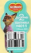 Del monte quality zootopia 2 guatemala #4011 disney 2025 freshdelmontefun.com