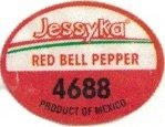 Jessyka red bell pepper 4688 product of mexico