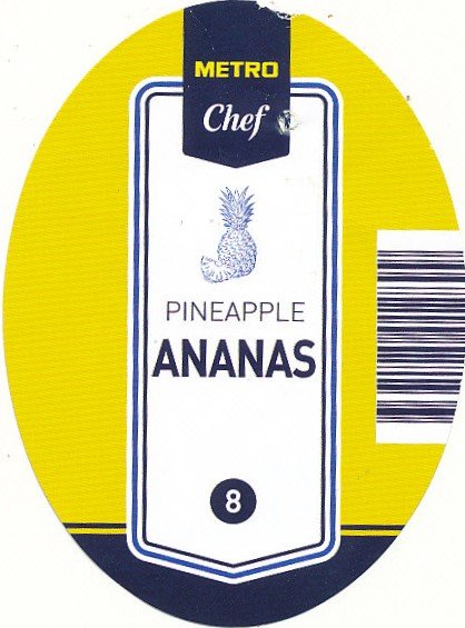 Metro chef pineapple ananas extra sweet 8 433125012899 ursprungsland/country of origin : costa rica