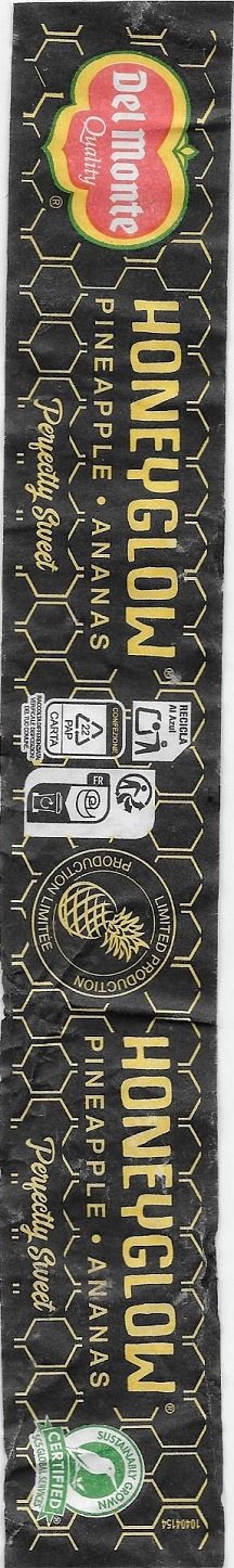 Del monte quality honeyglow pineapple ananas perfectly sweet