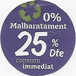 0% malbaratament 25% dte consum immediat