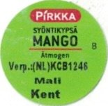 Pirkka syontikypsa mango b atmogen mali kent