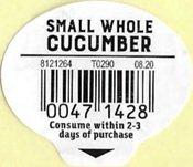 small whole cucumber 00471428