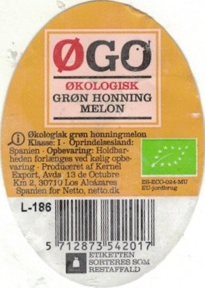 Ogo okologisk gron honning melon oprindelsland: spanien 5712873542017