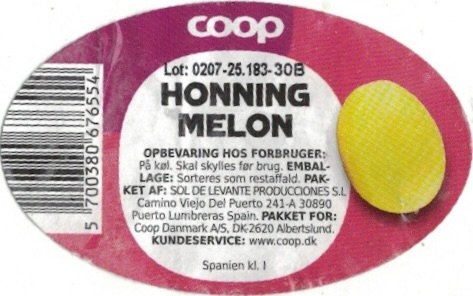 Coop honningmelon 5700380676554 spanien kl. 1