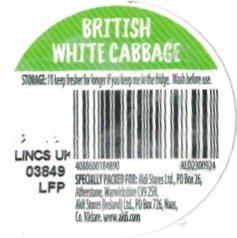 Brittish white cabbage
