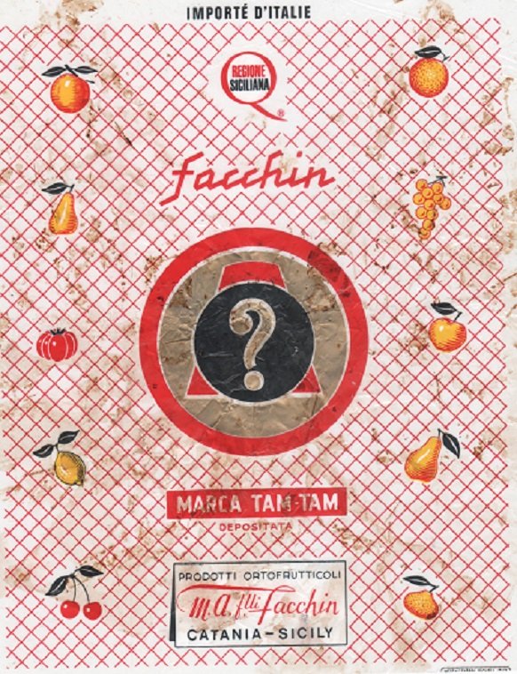 regione siciliana ? facchin marca tam-tam prodotti ortofrutticoli m.a.flli facchin catania sicily