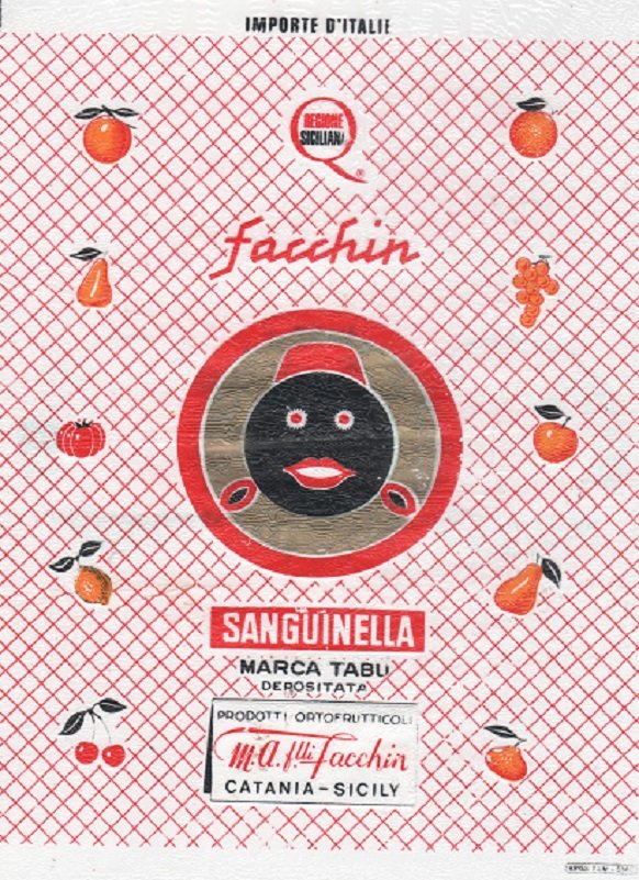 Regione siciliana facchin sanguinella marca tabu depositata prodotti ortofrutticoli m.a.flli facchin catania sicily