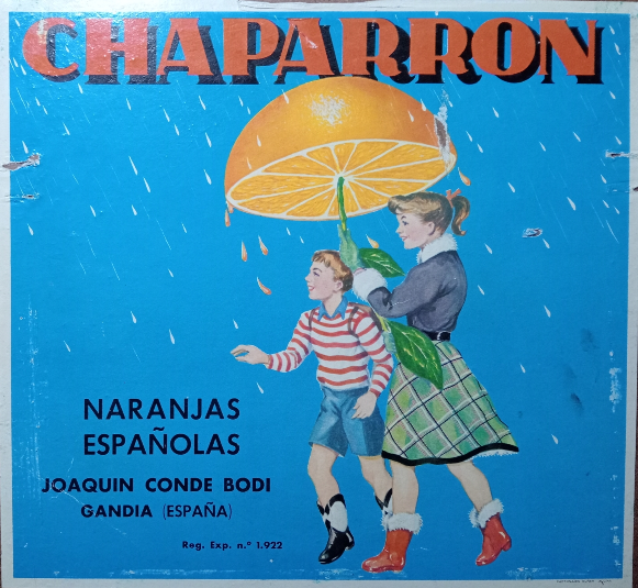 chaparron naranjas espanolas joaquin conde gandia espana re 1922
