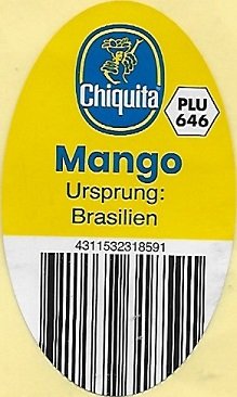 chiquita mango ursprung: brasilien plu 646 4311532318591