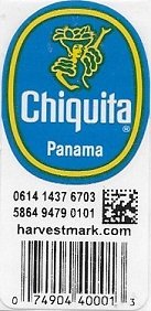 Chiquita panama 061414376703 586494790101 harvestmark.com 074904400013