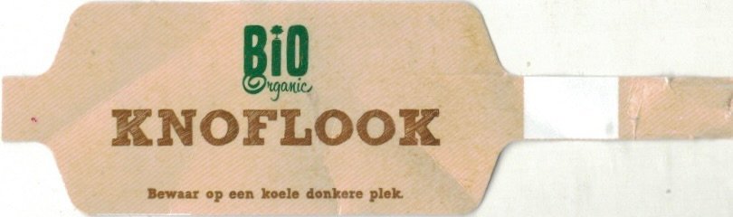 bio organic knoflook bewaar op een koele donkere plek