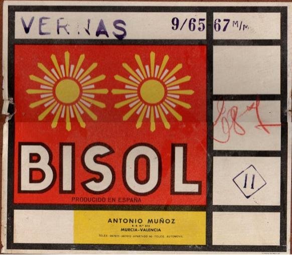 Bisol producido en espana antonio munoz murcia valencia r.e 615