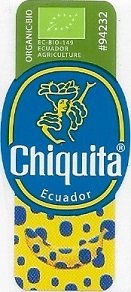 Chiquita organic bio ec-bio-149 ecuador agriculture #94232 ecuador