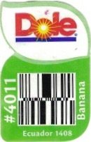 Dole #4011 banana ecuador 1408