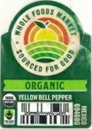 Whole Foods Market sourced for good organic yellow bell pepper mexico 694680
