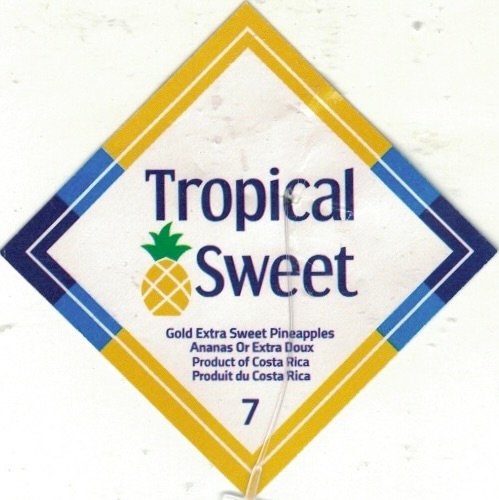 Tropical Sweet gold extra sweet pinapples ananas of costa rica 7441029614459