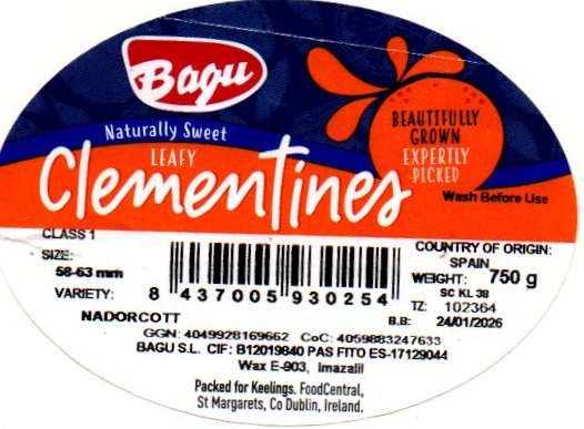 bagu naturally sweet leafy clementines