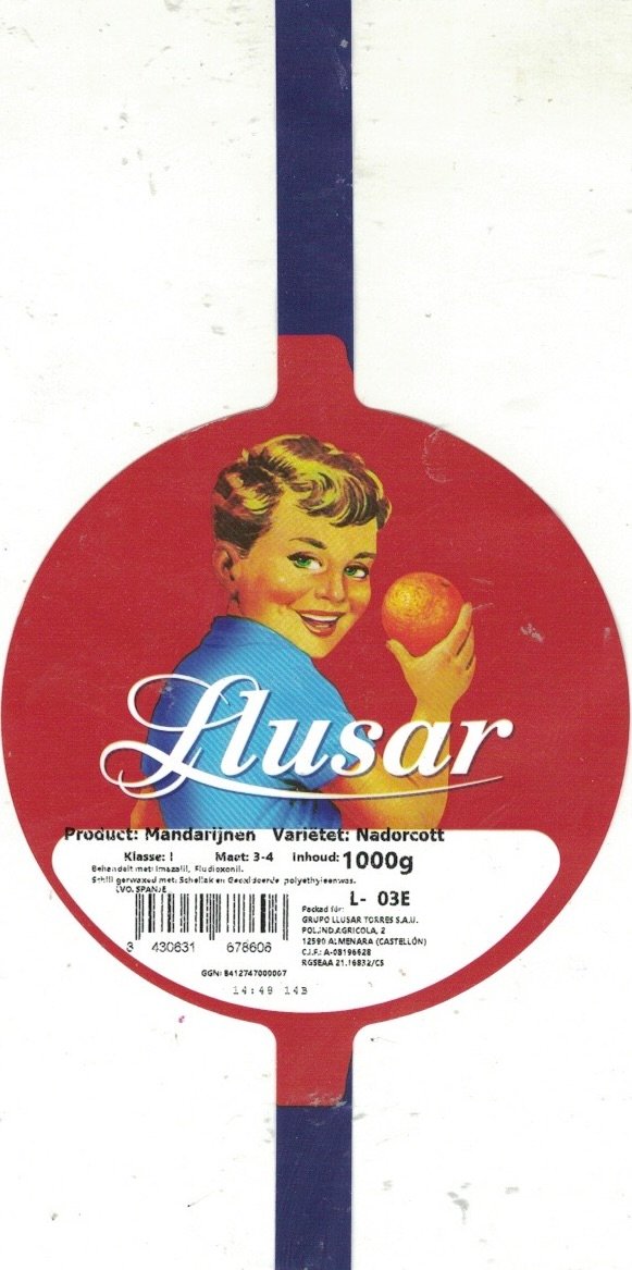 Llusar product: mandarijnen varieteit: nadorcott 3430631678606