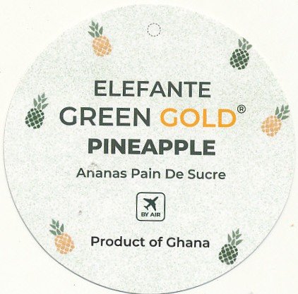 Elefante green gold ananas pain de sucre  by air product of ghana 6036000175558>